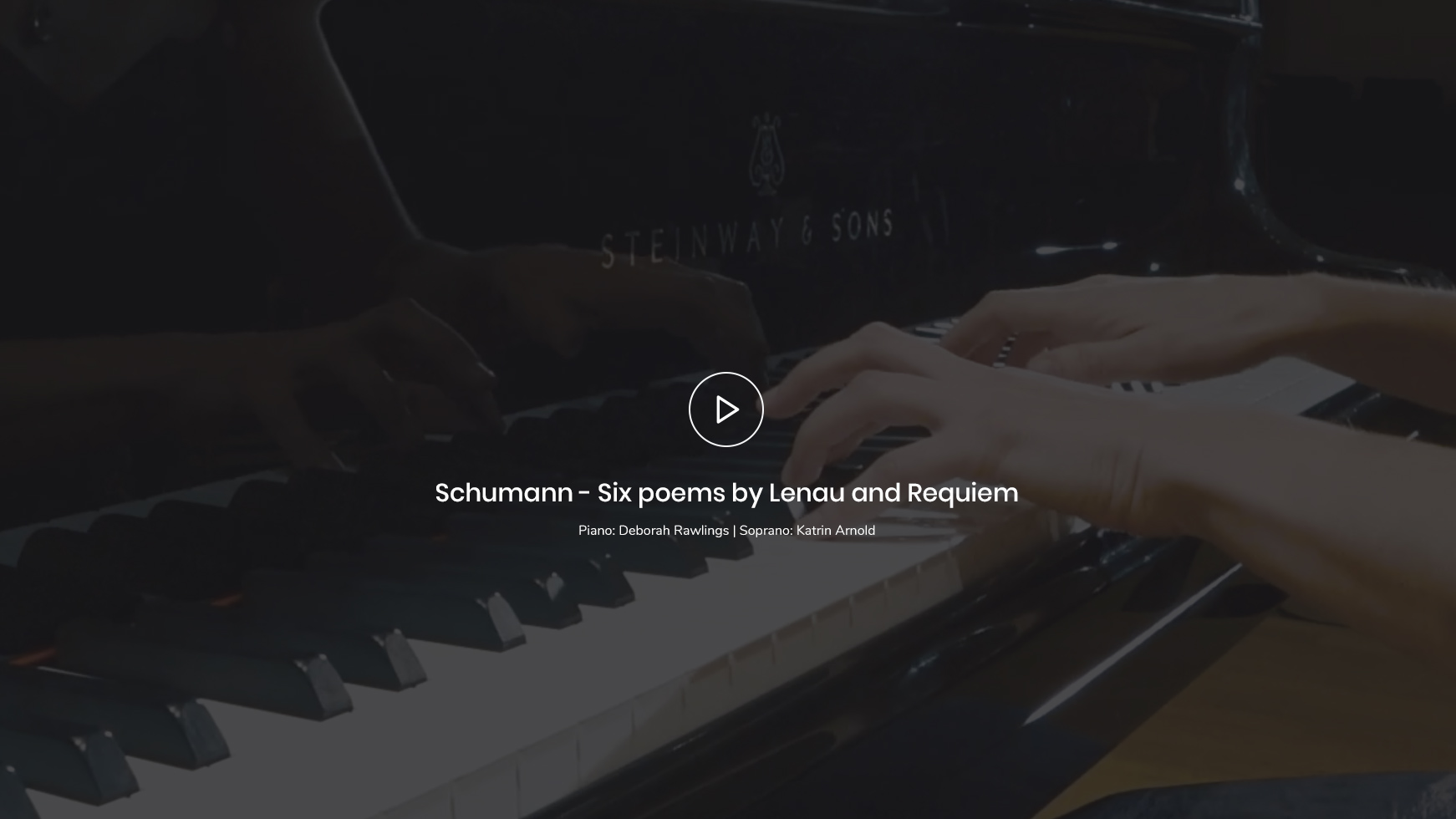 Schumann - Sechs Gedichte von Lenau und Requiem